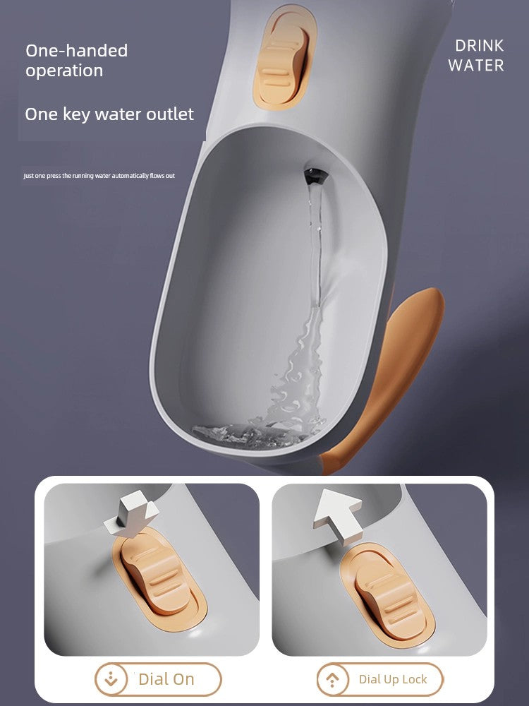 Dog Outing Water Cup Portable Outdoor Water Kettle Portable Cup Walking Dog Water Bottle PET Water Food Cup Water Feeder Supplies