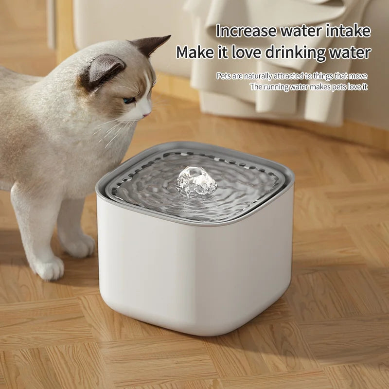 3L Whisper-Quiet Cat Water Fountain Dispenser