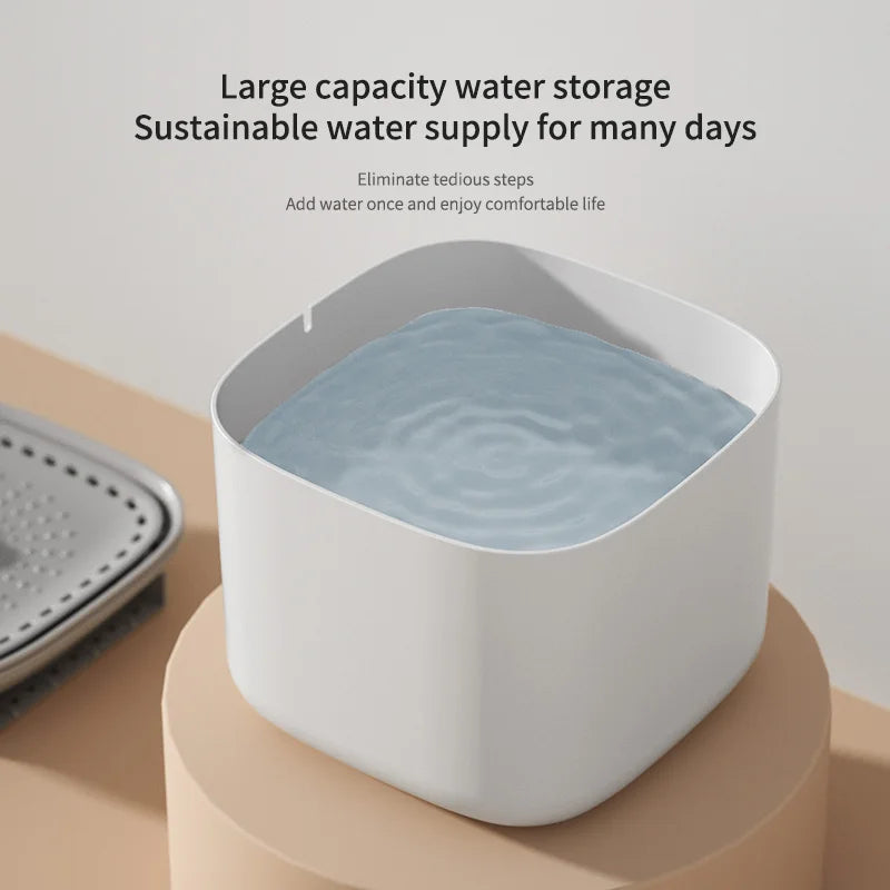 3L Whisper-Quiet Cat Water Fountain Dispenser