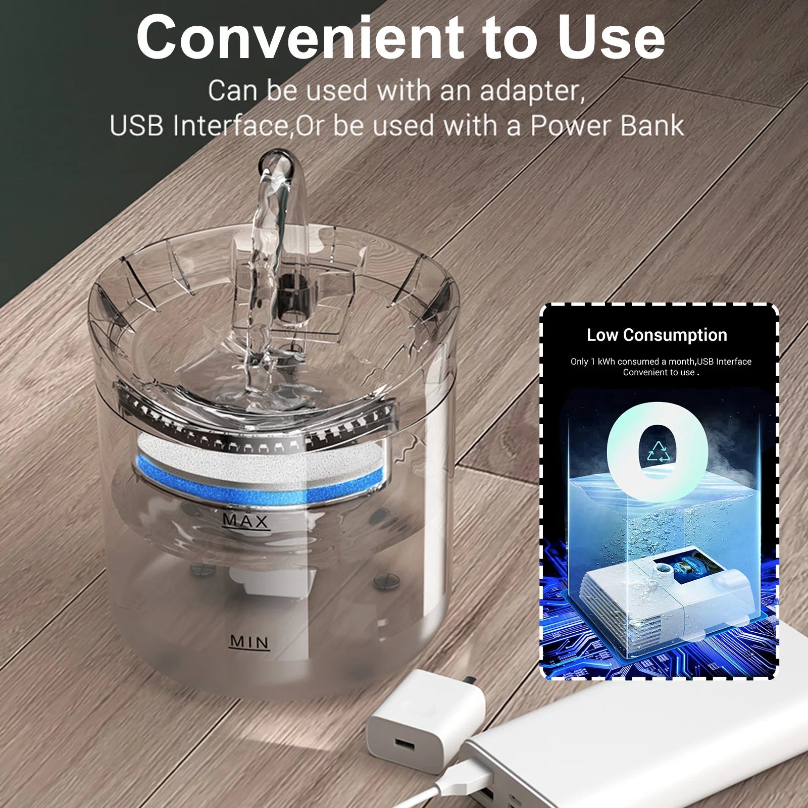 Cat Dog Water Fountain Dispenser Automatic Pet Drinking Fountain