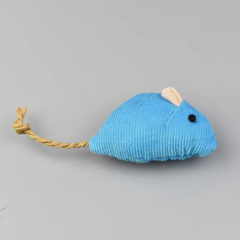 Furry Plush Cat Toys Mice Mouse Simulated Small Animals Funny Kitten Cats Playing Scratch Training Game Interactive Pet Supplies C China