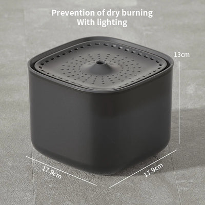 3L Whisper-Quiet Cat Water Fountain Dispenser USB Black Upgrade 3L