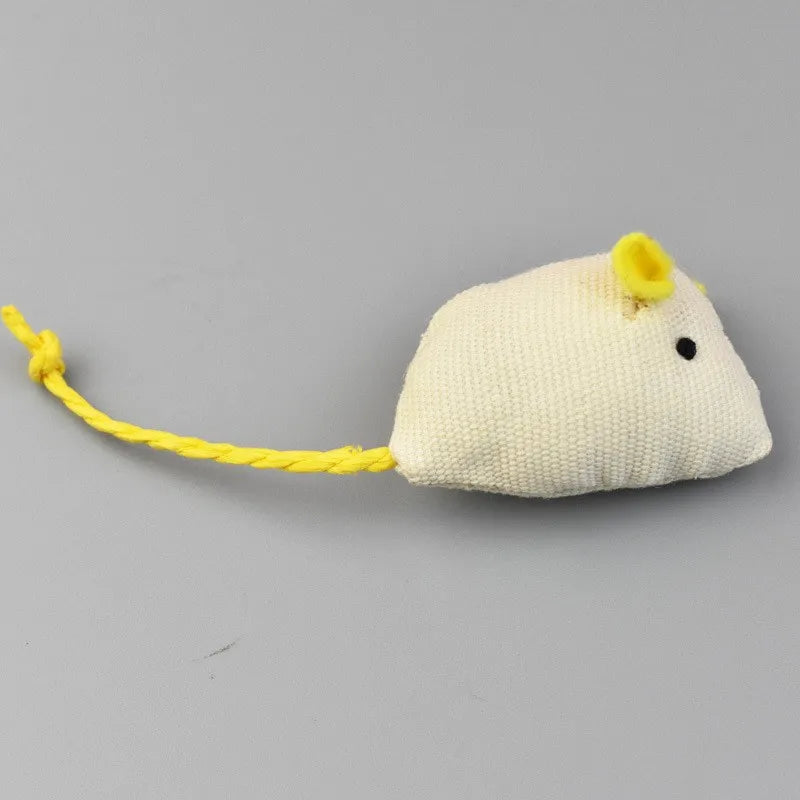 Furry Plush Cat Toys Mice Mouse Simulated Small Animals Funny Kitten Cats Playing Scratch Training Game Interactive Pet Supplies E China