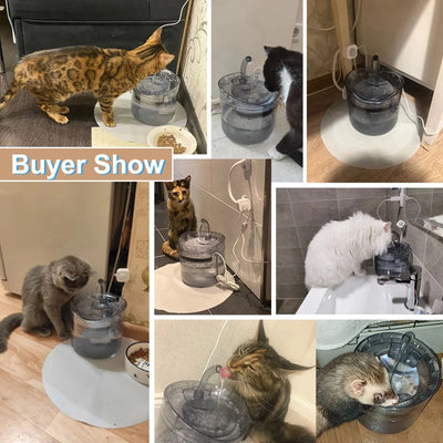 Cat Dog Water Fountain Dispenser Automatic Pet Drinking Fountain