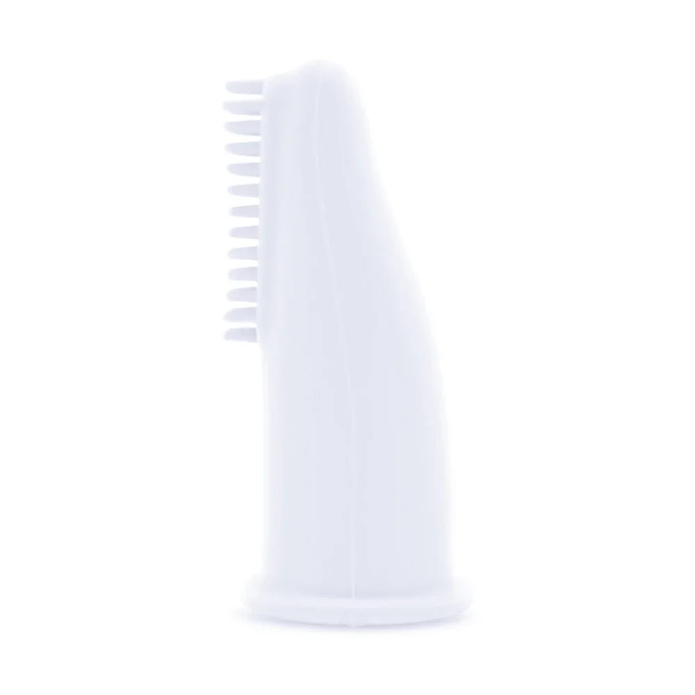 Dog Super Soft Pet Finger Toothbrush Teeth Cleaning Bad Breath Care Nontoxic Silicone Tooth Brush Tool Dog Cat Cleaning Supplies 1PC 03