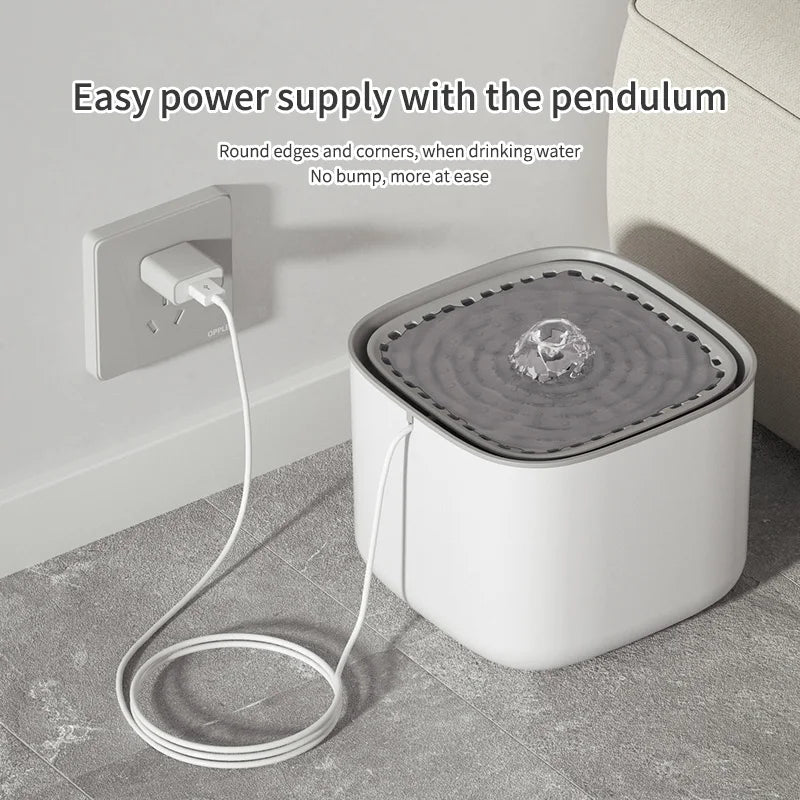 3L Whisper-Quiet Cat Water Fountain Dispenser