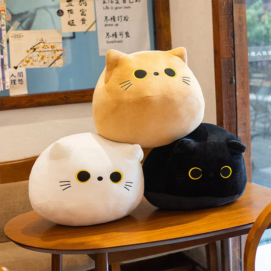 30CM Lovely Cartoon Cat Plush Toy Kawaii Black And White Cat Dolls Stuffed Soft Animal Plush Pillow Toys Kids Birthday Gifts