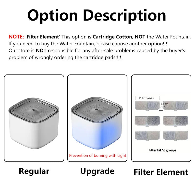 3L Whisper-Quiet Cat Water Fountain Dispenser