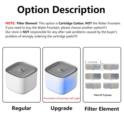 3L Whisper-Quiet Cat Water Fountain Dispenser