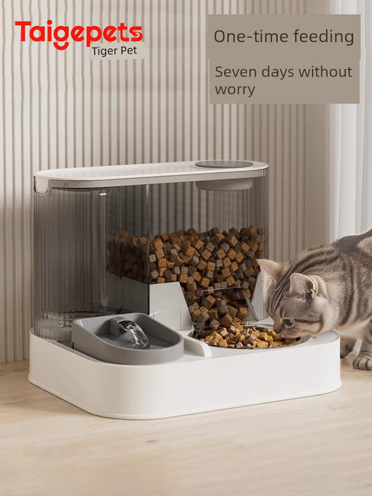 Automatic Double Bowl Pet Feeder & Water Dispenser