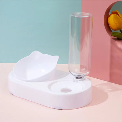 Automatic Pet Bowl with Water Bottle & Stand color a