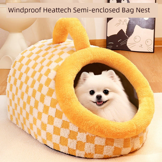 Kennel Winter Heattech All Year Round Neutral Dog House Semi-Enclosed Cat Nest Dog House Dog Bed Dog Mat Pet Supplies