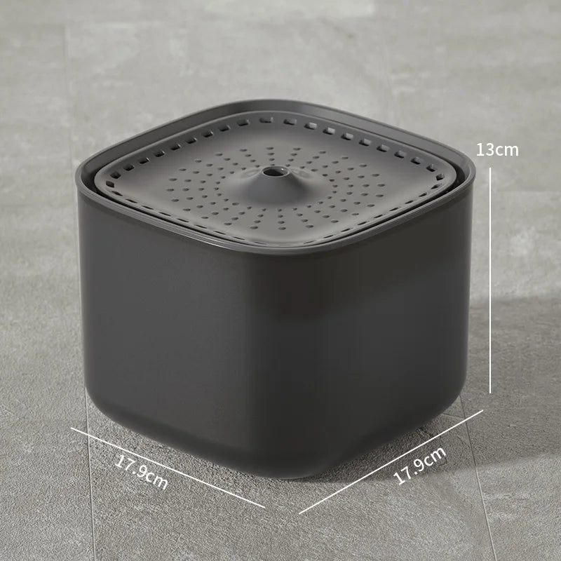 3L Whisper-Quiet Cat Water Fountain Dispenser USB Black Regular 3L
