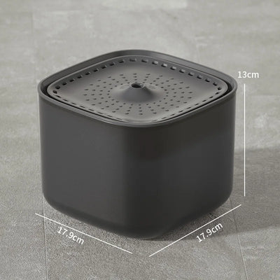 3L Whisper-Quiet Cat Water Fountain Dispenser USB Black Regular 3L