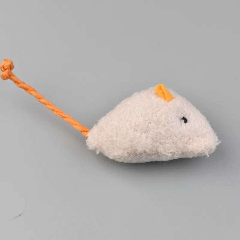 Furry Plush Cat Toys Mice Mouse Simulated Small Animals Funny Kitten Cats Playing Scratch Training Game Interactive Pet Supplies A China