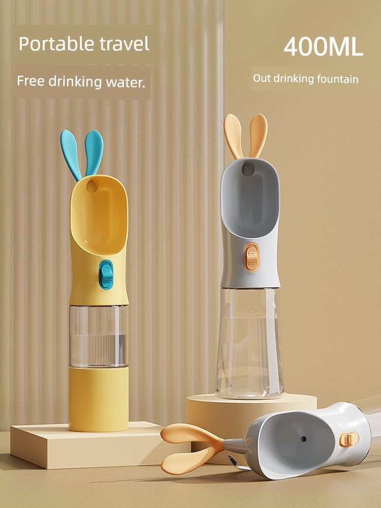 Dog Outing Water Cup Portable Outdoor Water Kettle Portable Cup Walking Dog Water Bottle PET Water Food Cup Water Feeder Supplies
