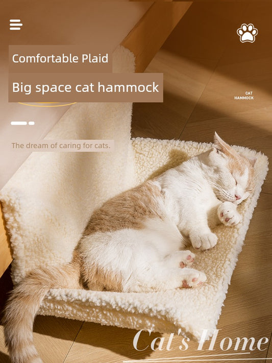 Cat Bedside Hanging Bed Hanging Cat Nest Hanging Nest Window Balcony Cat Rack Pet Cat Hammock Sun-Drying Handy Gadget