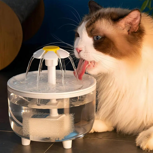2L Cat Water Dispenser Mute Pet Cat Circulating Filter Fountain Automatic Drinker Intelligent Cats Drinking Fountain