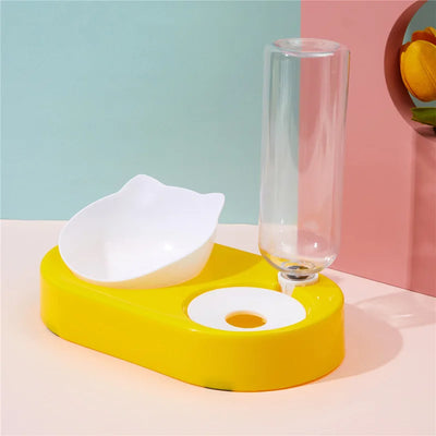 Automatic Pet Bowl with Water Bottle & Stand color e