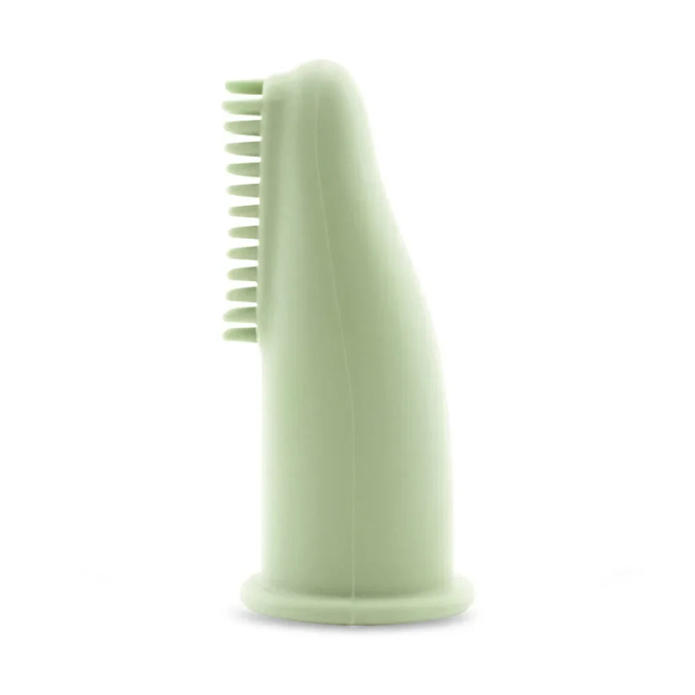 Dog Super Soft Pet Finger Toothbrush Teeth Cleaning Bad Breath Care Nontoxic Silicone Tooth Brush Tool Dog Cat Cleaning Supplies 1PC 05