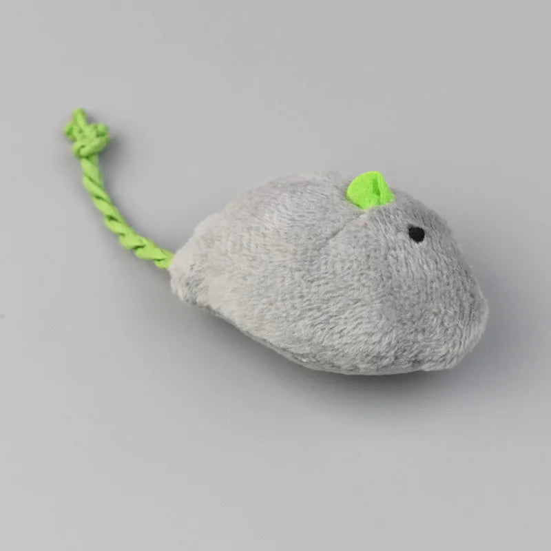 Furry Plush Cat Toys Mice Mouse Simulated Small Animals Funny Kitten Cats Playing Scratch Training Game Interactive Pet Supplies B China